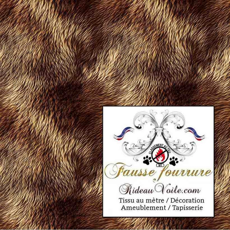 Tissu velours 🔥 ignifuge Fausse fourrure tapisserie sol murale events mètre