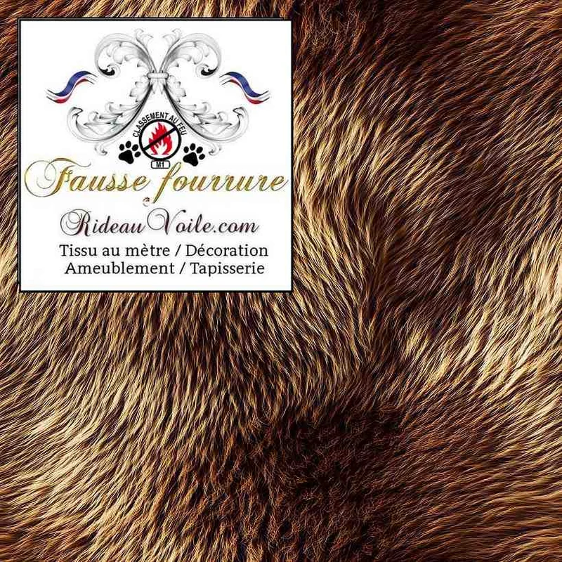 Tissu velours 🔥 ignifuge Fausse fourrure tapisserie sol murale events mètre