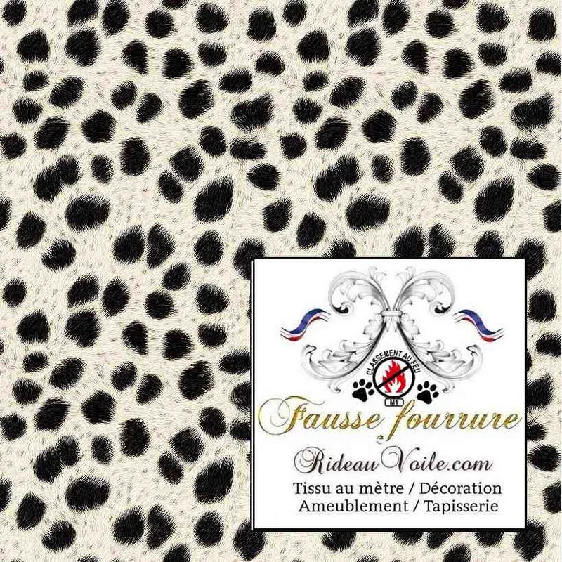 Tissu d'ameublement Fausse fourrure d'intérieur Chalets Montagnardes M1 mètre rideaux