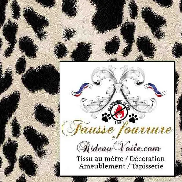 Tissu d'ameublement Fausse fourrure d'intérieur Chalets Montagnardes M1 mètre rideaux