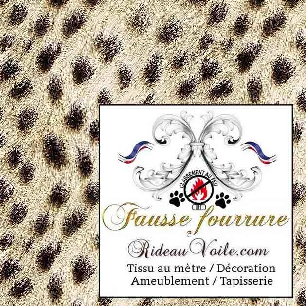 Design d'intérieur tissu ameublement Fausse fourrure Montagnardes M1 mètre rideau