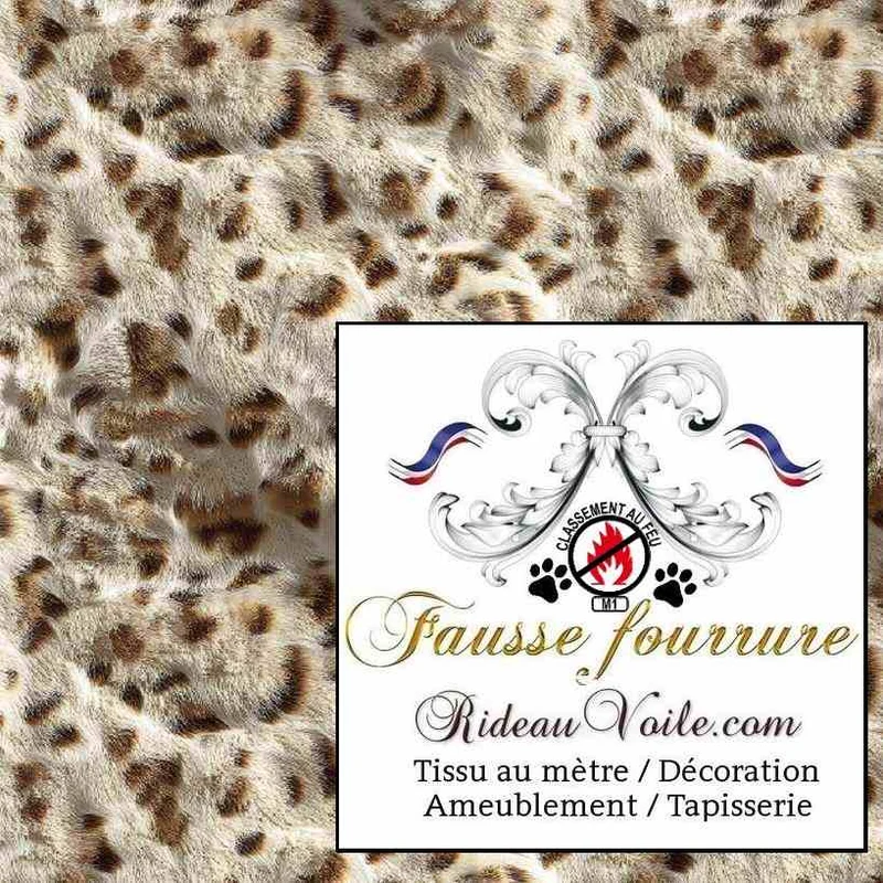 Design intérieur tissu ameublement Fausse fourrure M1 mètre| Faux fur fire retardant