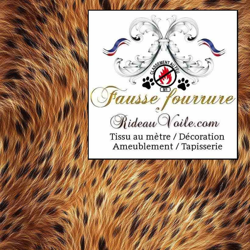 Projet d'intérieur tissu ameublement Fausse fourrure M1 mètre| Faux fur fire retardant