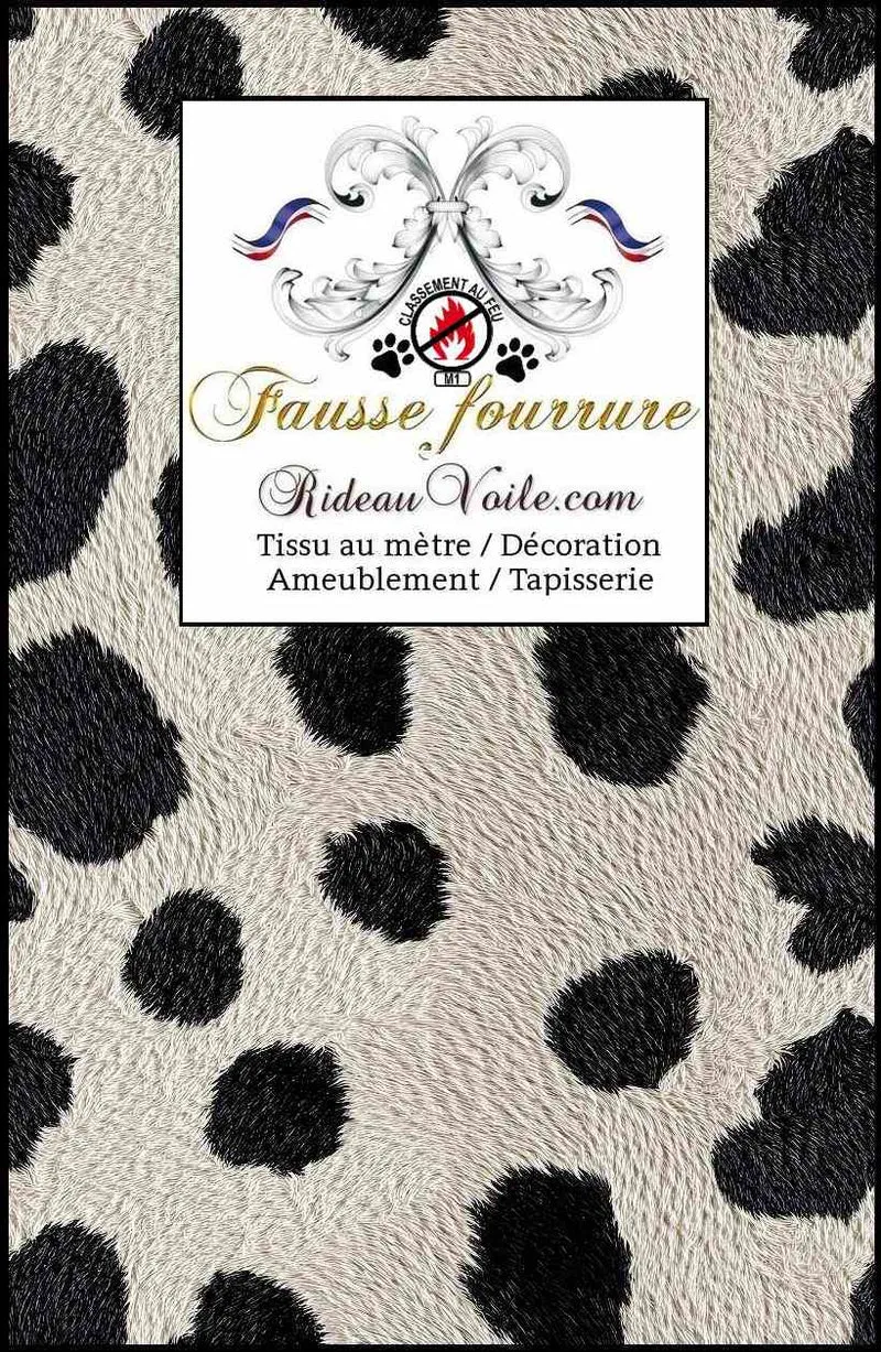 Tissu ignifugé projet Architecture construction Chalet Bois imprimé fausse fourrure mètre