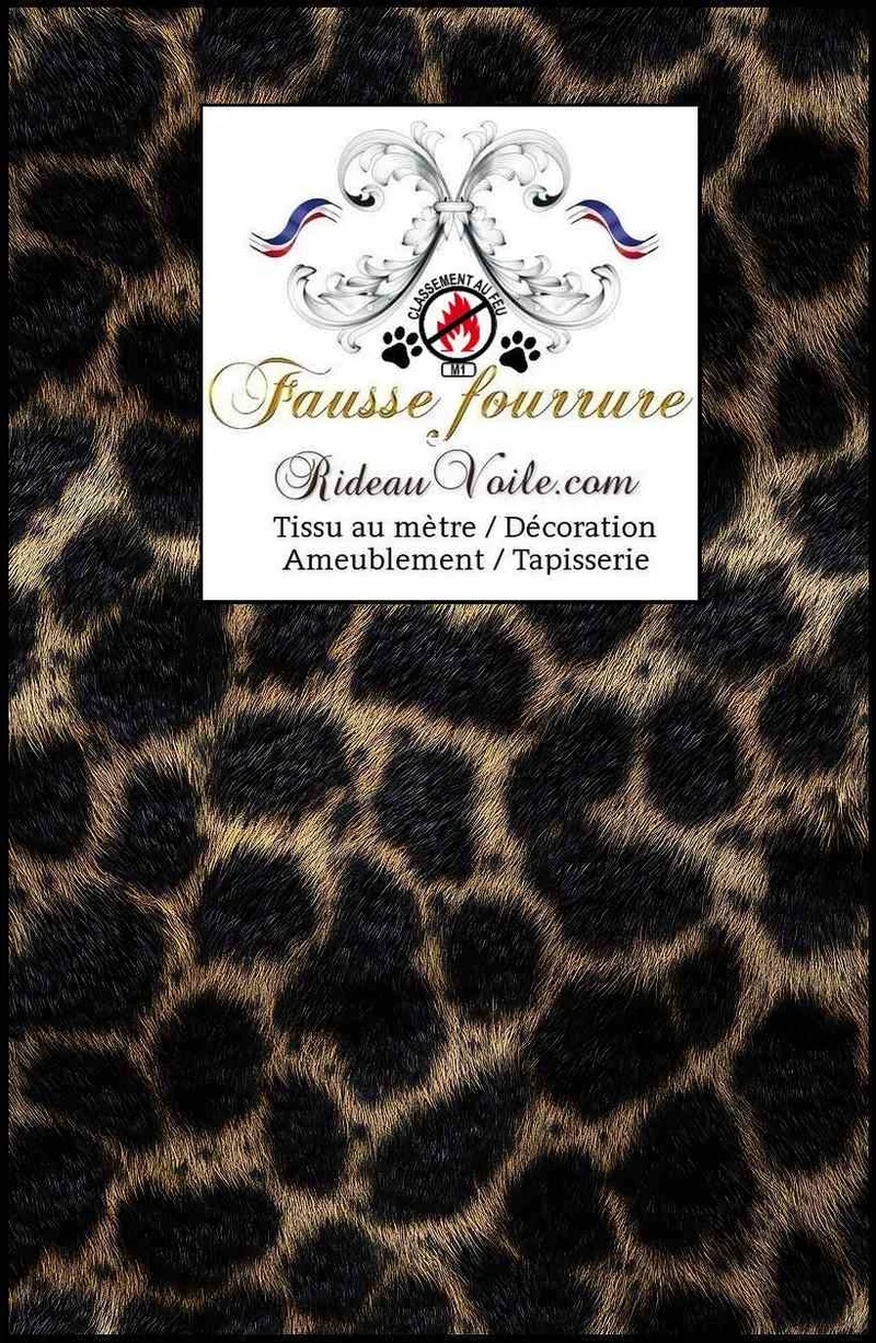 Tissu ignifugé 🔥 ameublement intérieur chalet Prestige Montagne fausse fourrure mètre