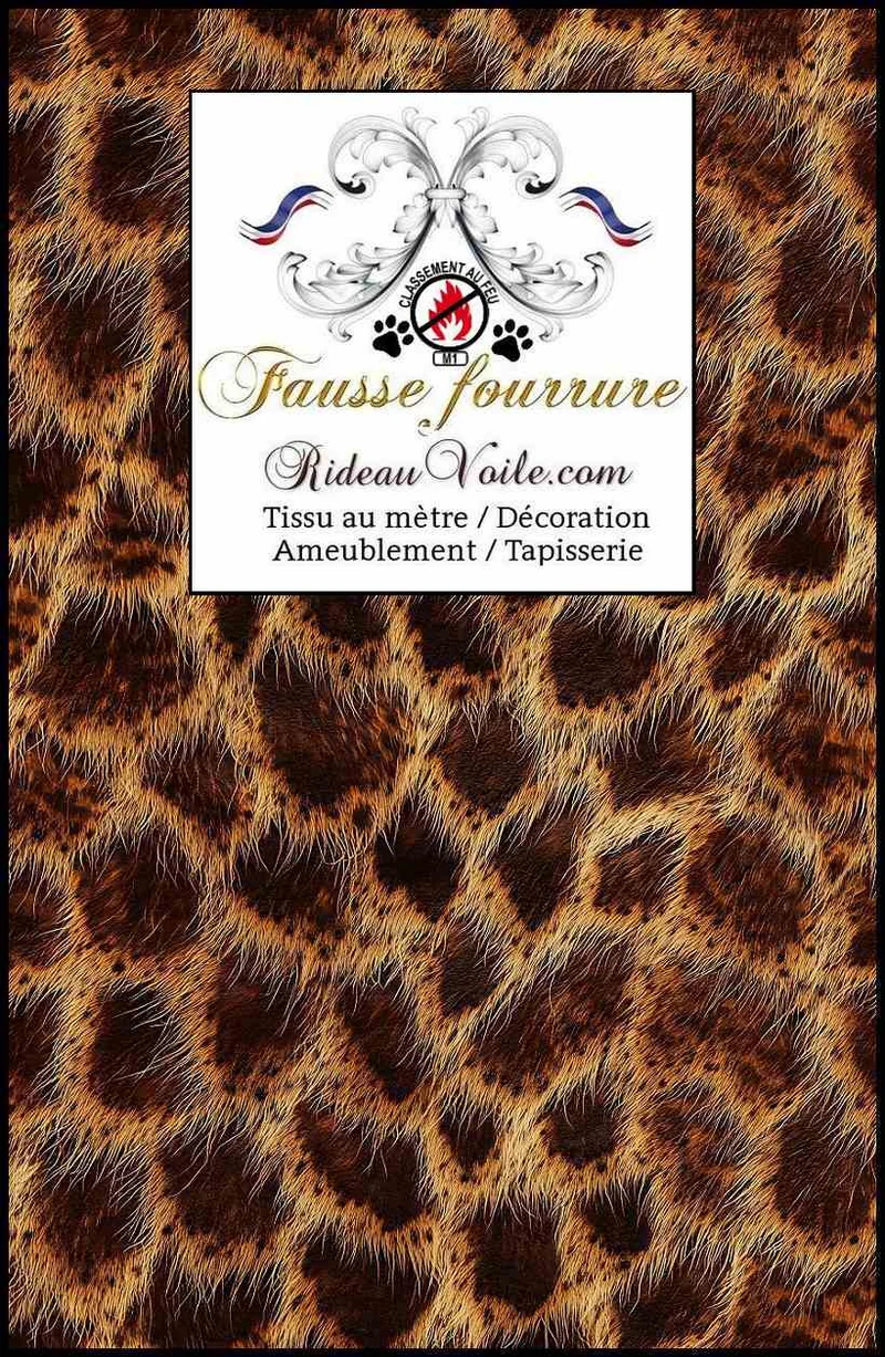 Tissu ameublement fausse fourrure au mètre style Chalet Gîtes bois intérieur montagnard