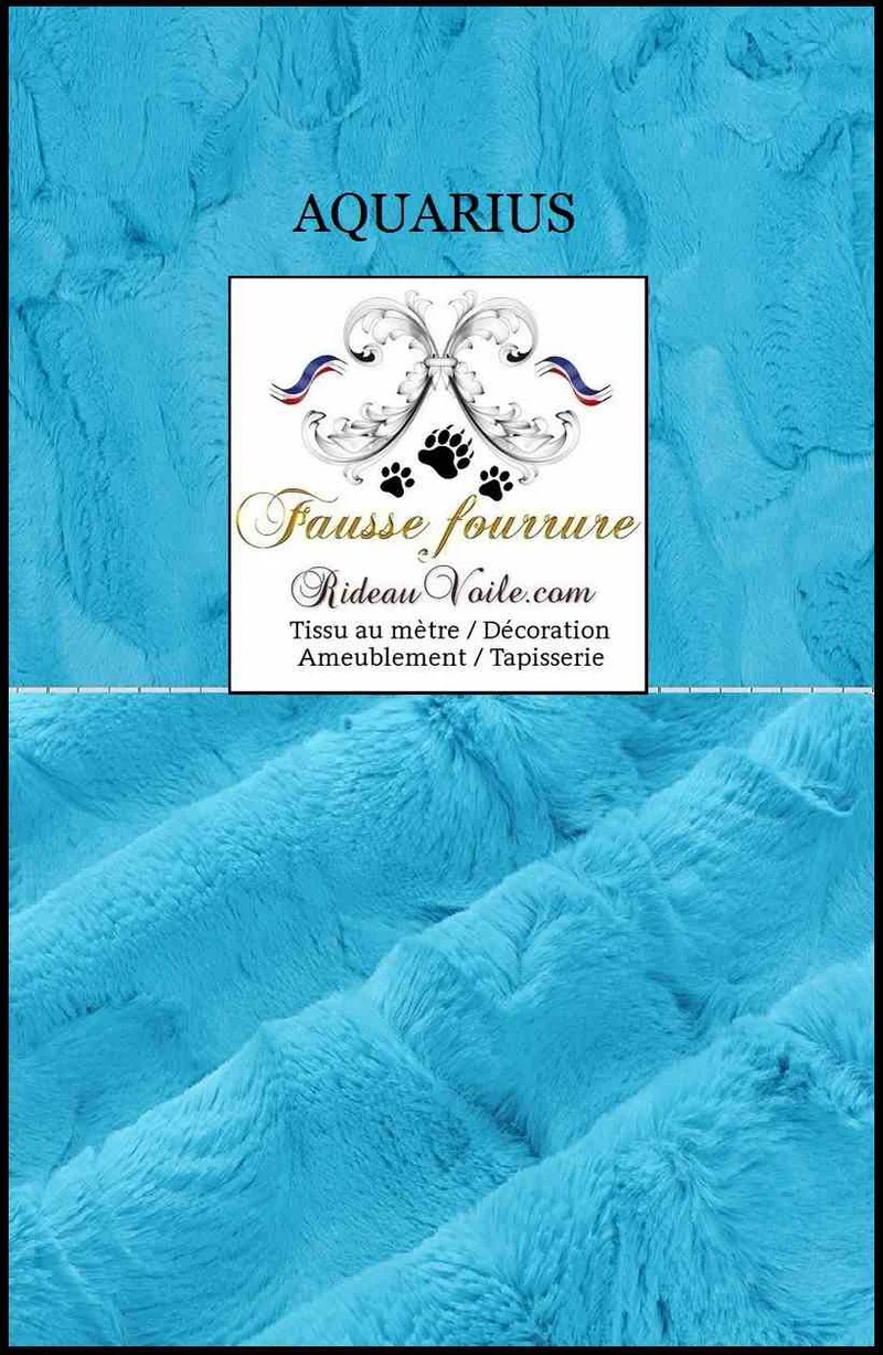 Tissu fausse fourrure bleu & marine au mètre rideau architecte intérieur chalet villa