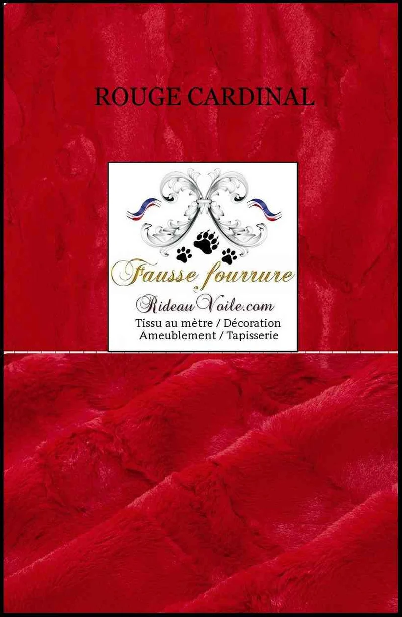 Rideau confection tissu fausse fourrure Rouge mètre Architecte intérieur Chalets & Montagnardes