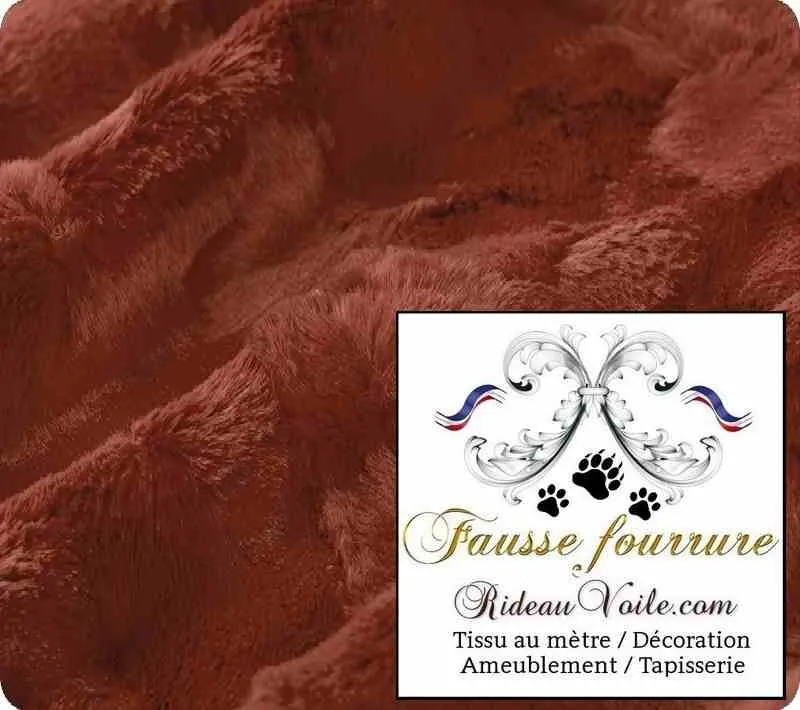 Boutique tissu d'intérieur de Chalets ameublement fausse fourrure mètre rideau coussin