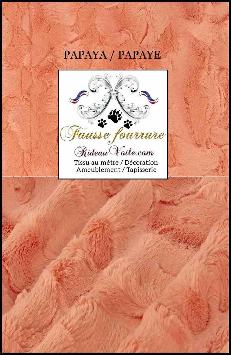 Boutique Décorateur d'intérieur de Chalets tissu ameublement fausse fourrure mètre