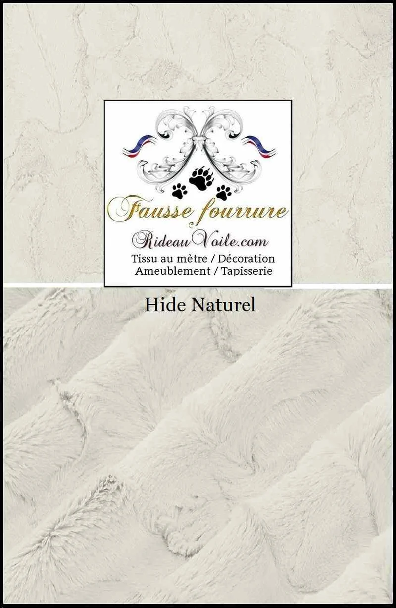 Tissu d'ameublement d'intérieur Fausse fourrure blanc texturé Montagne Chalet luxe