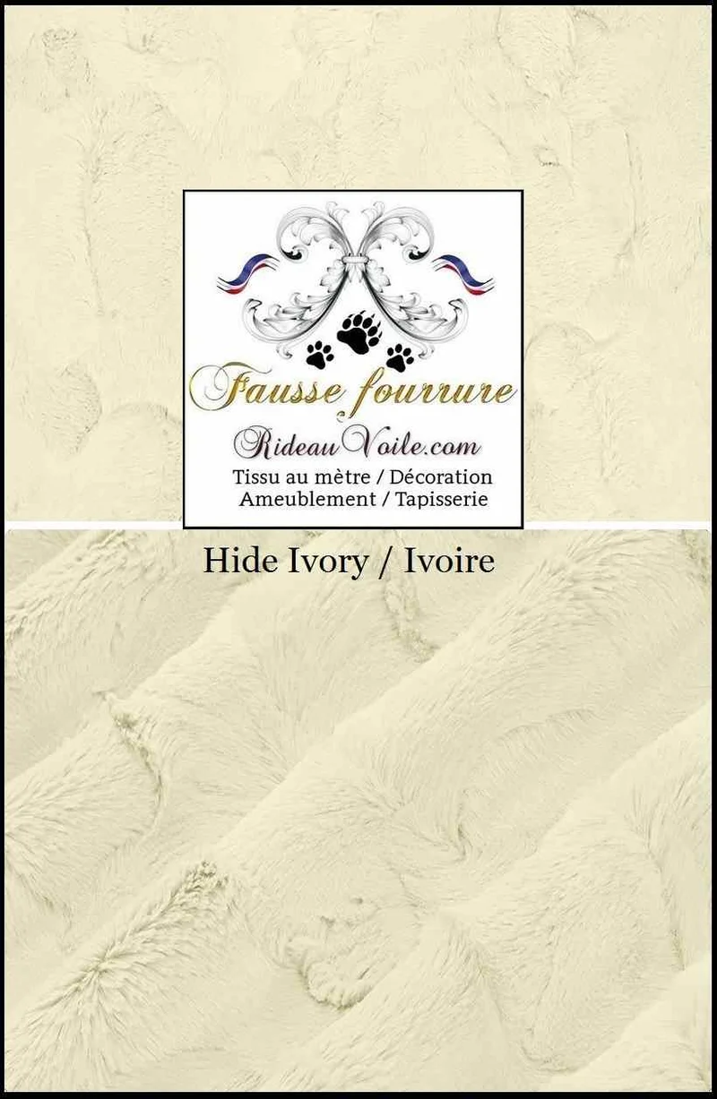 Tissu d'ameublement d'intérieur Fausse fourrure blanc texturé Montagne Chalet luxe