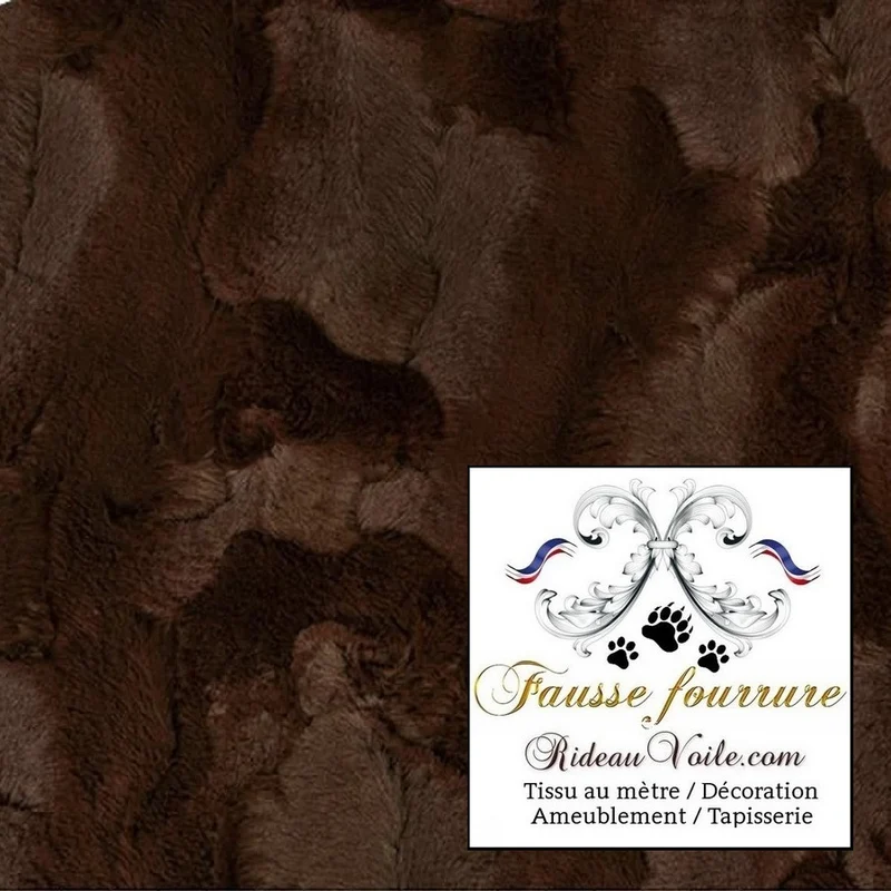 Fausse fourrure imitation peau animal sauvage tissu mètre rideau sur mesure plaid