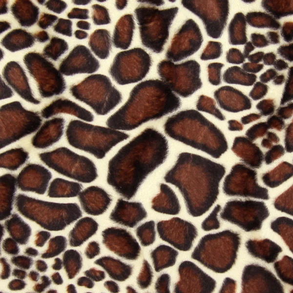 Tissu Fausse fourrure déco ameublement mètre imitation girafe rideau plaid