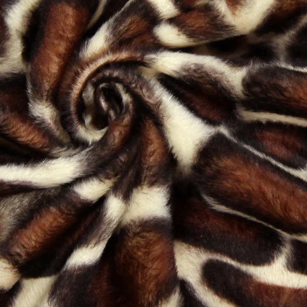 Tissu Fausse fourrure déco ameublement mètre imitation girafe rideau plaid