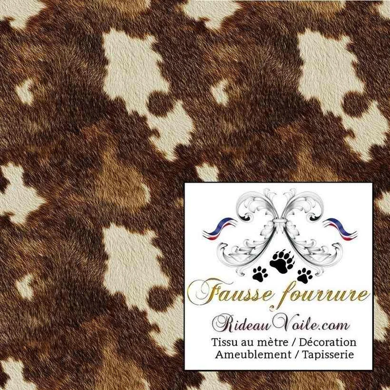 Tissu éditeur ameublement imitation fourrure peau bête occultant ignifuge rideau mètre