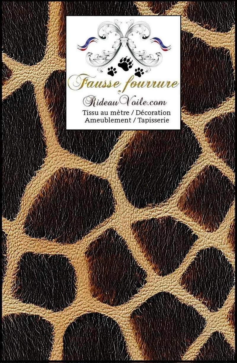 Jacquard de velours motif Fausse fourrure tissu ameublement occultant ignifuge mètre