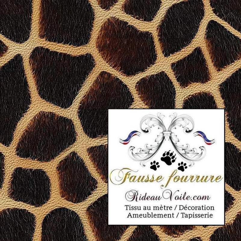 Jacquard de velours motif Fausse fourrure tissu ameublement occultant ignifuge mètre