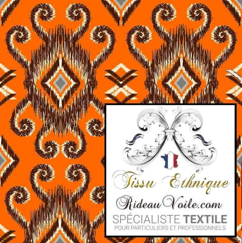 Tissus ikats d'Ouzbékistan ameublement imprimé Africain motif exotique rideau ignifuge