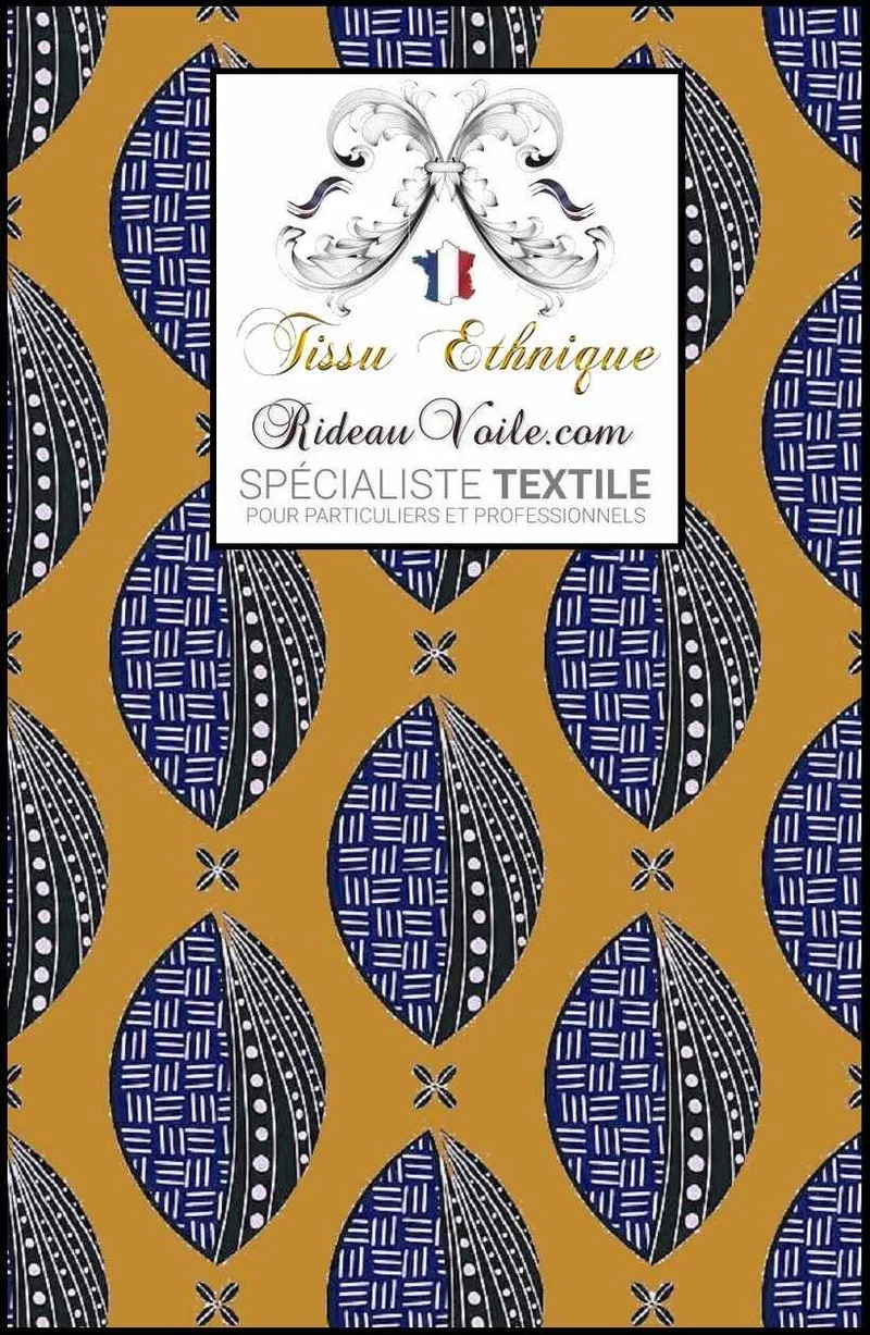 Tissu d'intérieur ameublement mètre design africain contemporain motif ethnique
