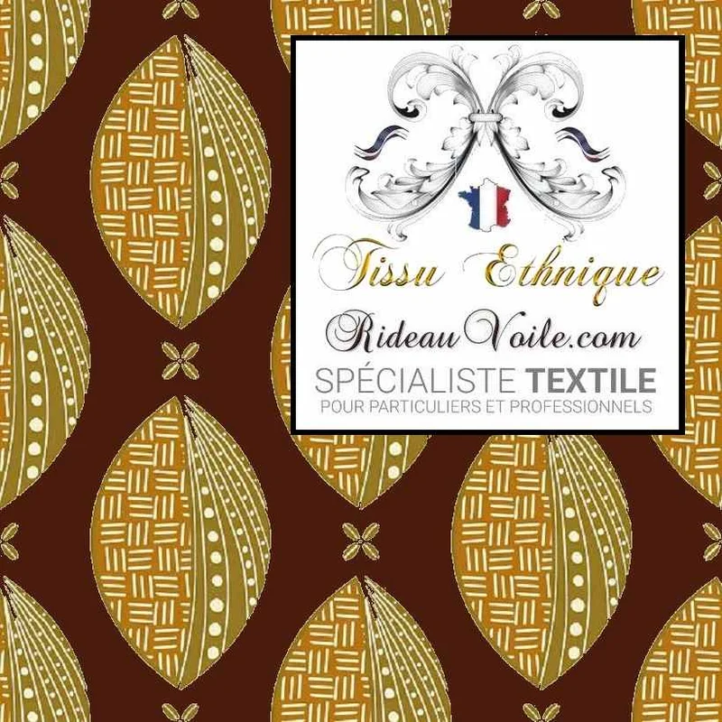 Tissu décoratif d'intérieur design texture africaine contemporain motif ethnique mètre