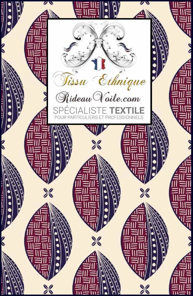 Style architecture designer intérieur Africain tissu ameublement ethnique mètre rideau