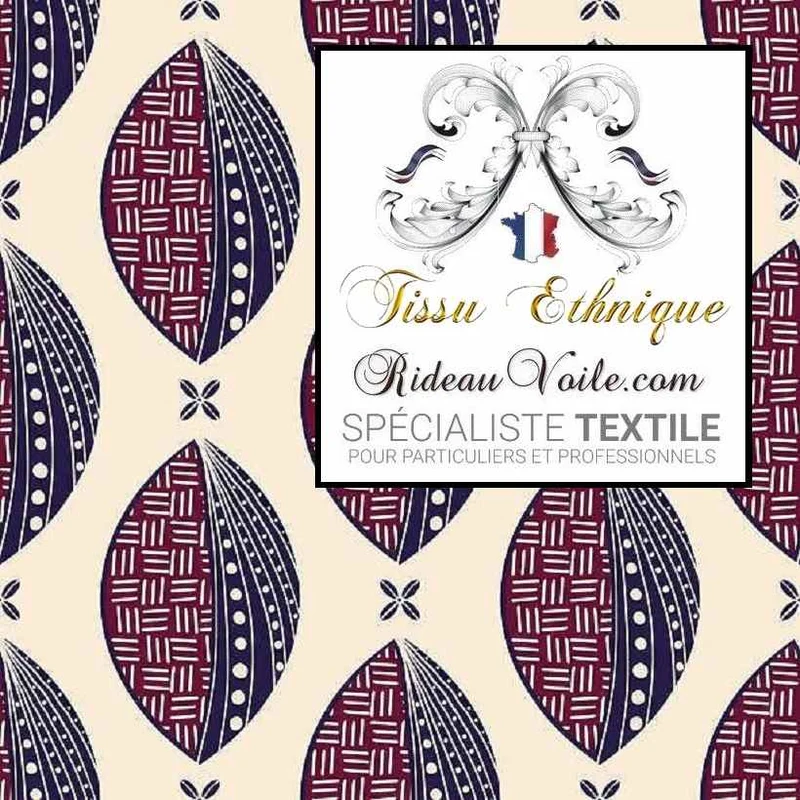 Style architecture designer intérieur Africain tissu ameublement ethnique mètre rideau