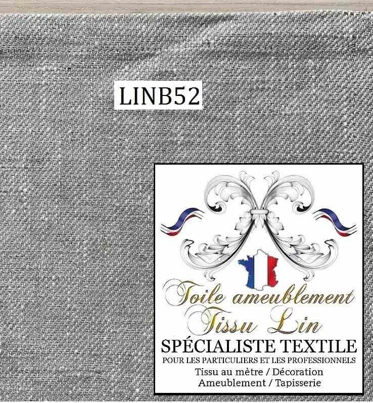 Boutique Lin Naturel rayé & naturel tissu au mètre confection rideau, tenture tapisserie