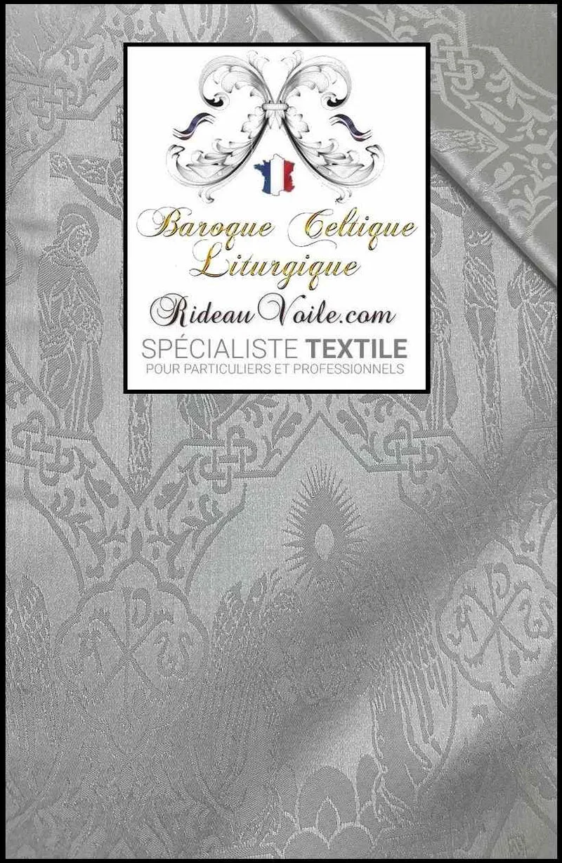 Tissu ameublement Médiéval Liturgique église design culte religieux prière Jésus la Croix