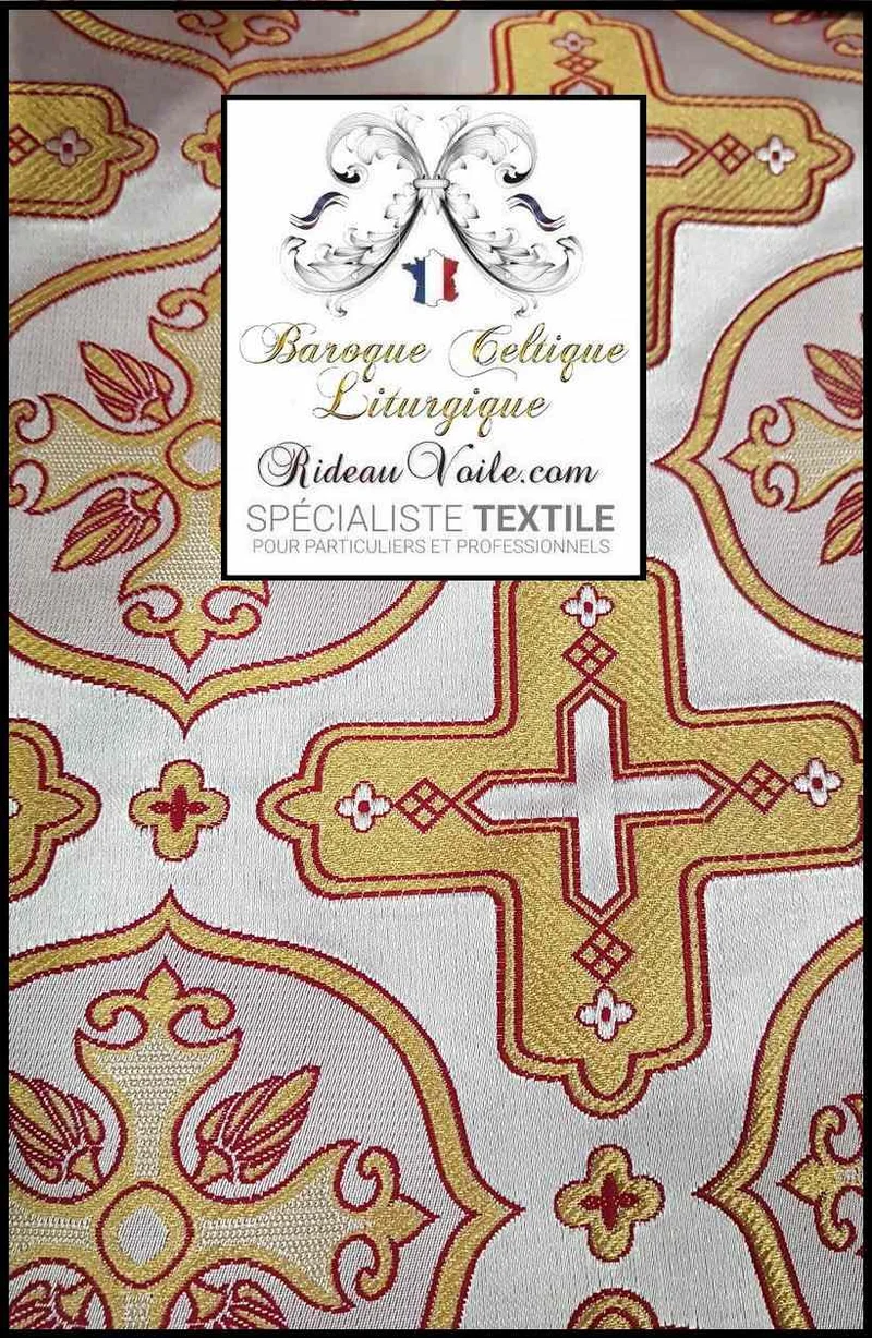 Tissu ameublement fabricant brocart liturgique d'intérieur Confection rideau sur mesure
