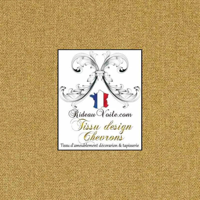 Tissu Chevrons jaune effet Laine ameublement architecte rénovation travaux intérieur