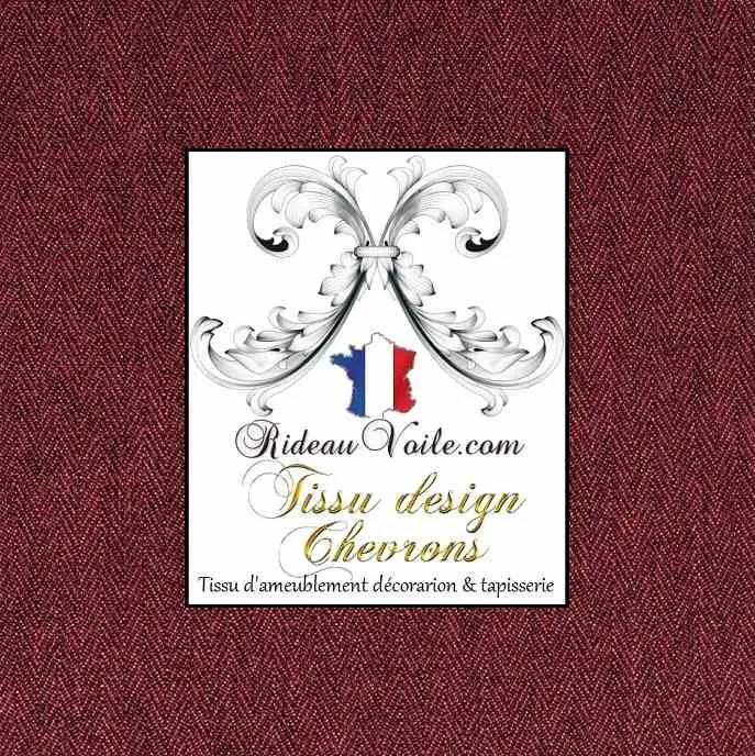 Tissu ameublement intérieur effet architecte design Chevrons mètre rideau sur mesure