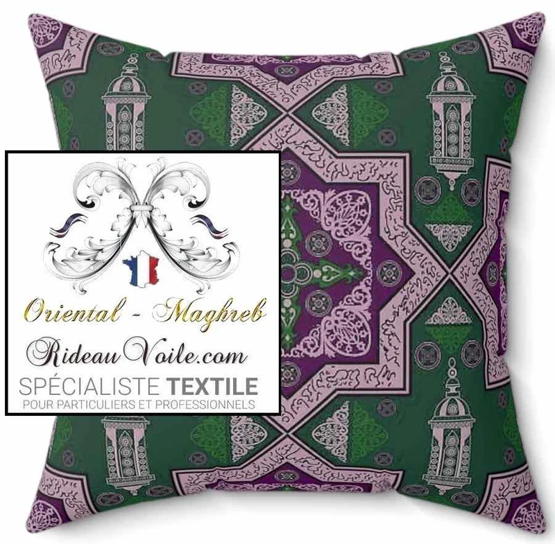 Tissu ignifuge ameublement imprimé Arabe design Maghreb Architecte Marocain voilage