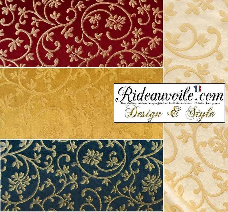 Jacquard tissu ameublement ignifuge Architecte Design Hôtel Restaurant Relais & Châteaux