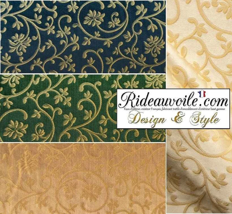 Jacquard tissu ameublement ignifuge Architecte Design Hôtel Restaurant Relais & Châteaux