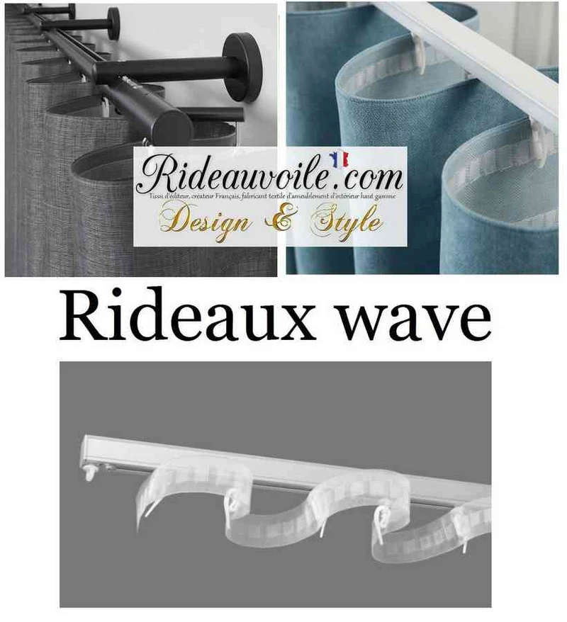 Comment acheter rideau sur mesure avec finition wave accessoire Mercerie Passementerie