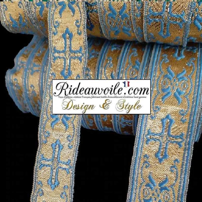 Mercerie Ruban galon passementerie Médiéval Baroque style liturgie église au mètre
