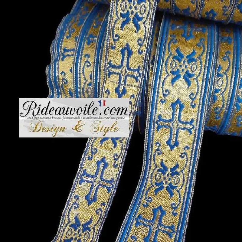 Mercerie Ruban galon passementerie Médiéval Baroque style liturgie église au mètre