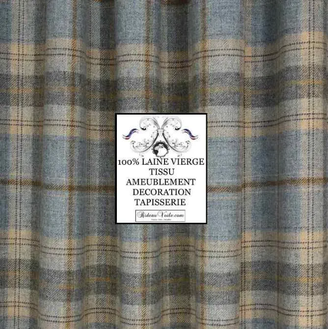 🔥 Carreaux tartan écossais tissu au mètre lainage Architecte décoration tapisserie intérieur