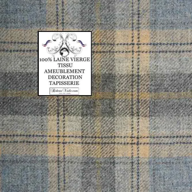 🔥 Carreaux tartan écossais tissu au mètre lainage Architecte décoration tapisserie intérieur
