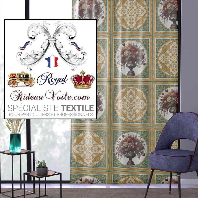 Architecte rénovation travaux intérieur Tissu ameublement Baroque Rococo victorien