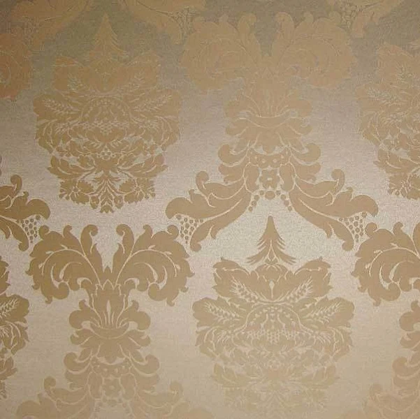 Tissu ameublement mètre jacquard Damasco Or vieux Baroque rideau Damassé