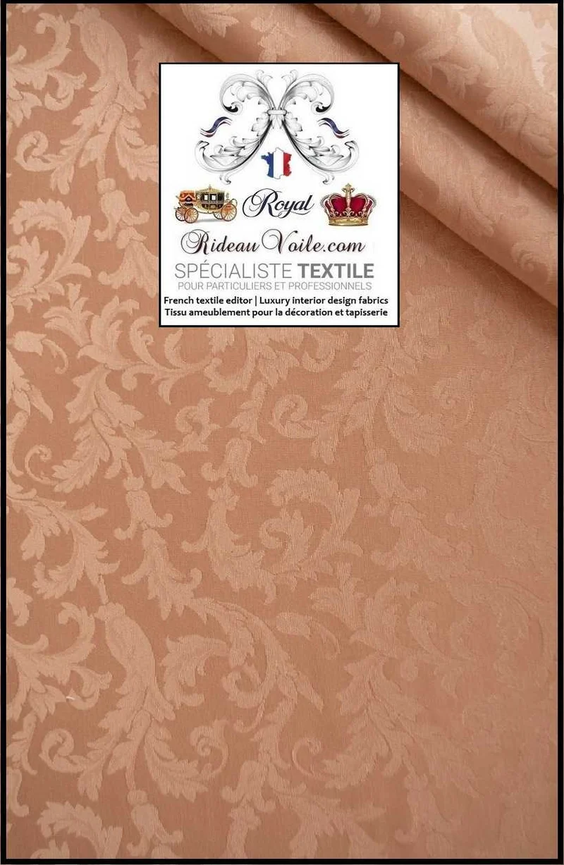 Tissus Empire ameublement mètre 330cm Jacquard vieux Rose Baroque rideau