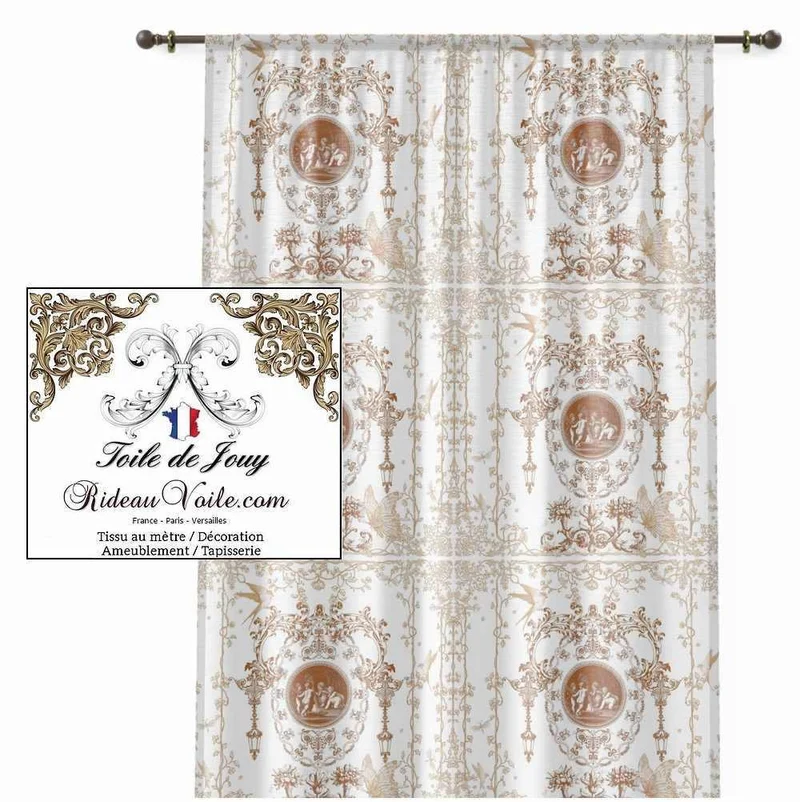 Boutique Toile de Jouy agence Architecte intérieur rénovation sur mesure rideau voilage