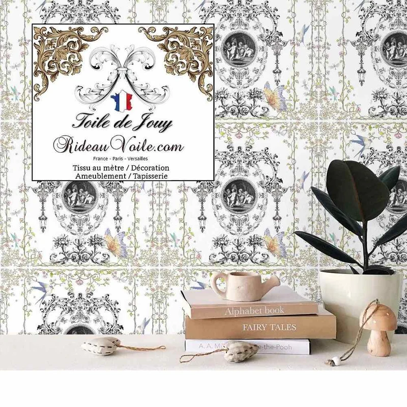 Décoratrice Architect Interior Tissu au mètre rideau occultant ignifuge Toile de JOUY France