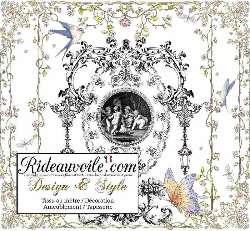 Décoratrice Architect Interior Tissu au mètre rideau occultant ignifuge Toile de JOUY France