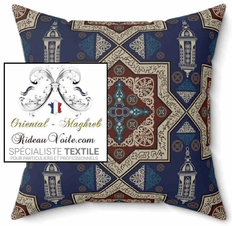 Tissu ameublement motif Arabe Maghreb Maroc au mètre confection Rideau tapisserie