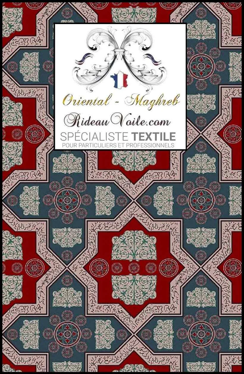 Architecte Intérieur Luxe tissu ameublement tradition motif Arabe Maghreb Dubaï rideau
