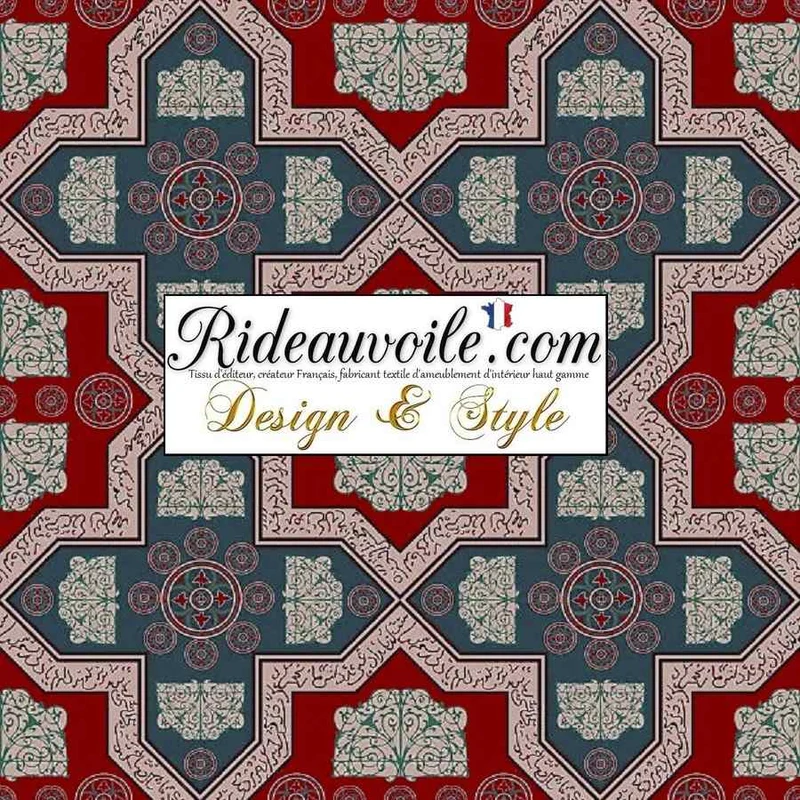 Architecte Intérieur Luxe tissu ameublement tradition motif Arabe Maghreb Dubaï rideau