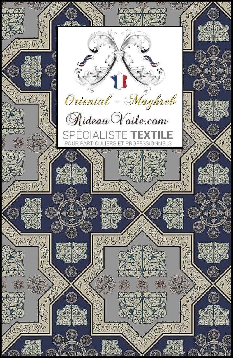 Boutique Tissu d'ameublement au mètre motif Oriental Architect Maghreb rideau sur mesure